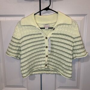 Kimchi Blue Oliver Button-Down Polo Sweater | New with tags